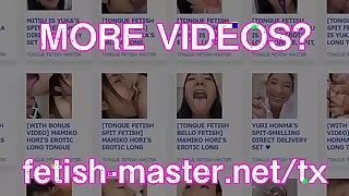 Japanese Asian Tongue Spit Face Nose Licking Sucking Kissing Handjob Fetish - More elbow fetish-master&period;net